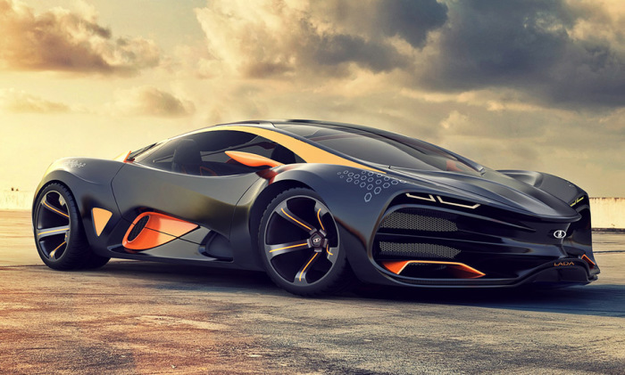 Футуристический концепт суперкара от компании АвтоВАЗ.